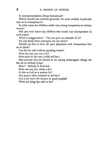 Ethics: An Early American Handbook